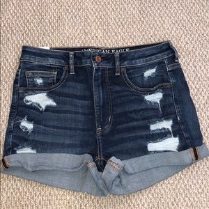 AE Super High-Waisted Denim Shorts || Size 6